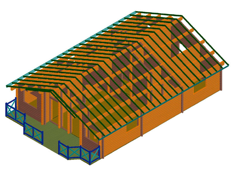 Plano 3 de casa Fresno de la Vega de 105 m2.