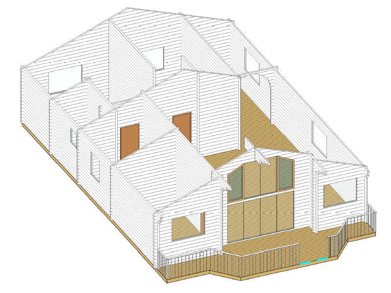 Plano 4 de casa Fresno de la Vega de 105 m2.