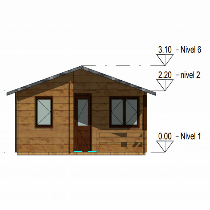Plano 3 de casa Sunny de 30 m2.